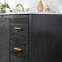 Altair Clarity & main 60" Single Bathroom Vanity Set with Grain White Engineered Stone Countertop