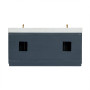 Altair Clarity & main 72" Double Bathroom Vanity Set with Grain White Composite Stone Countertop