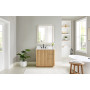 Altair Clayton 36" Single Bathroom Vanity in Washed Light Brown with Grain White Engineered Stone Countertop Altair Clayton 36" Single Bathroom Vanity in Washed Light Brown with Grain White Engineered Stone Countertop