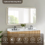 Altair Clayton 72" Double Bathroom Vanity in Washed Light Brown with Grain White Engineered Stone Countertop Altair Clayton 72" Double Bathroom Vanity in Washed Light Brown with Grain White Engineered Stone Countertop