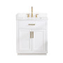 Altair Gavino 30" Single Bathroom Vanity with Grain White Composite Stone Countertop Altair Gavino 30" Single Bathroom Vanity with Grain White Composite Stone Countertop