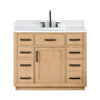 Altair Gavino 42" Single Bathroom Vanity with Grain White Engineered Stone Countertop Altair Gavino 42" Single Bathroom Vanity with Grain White Engineered Stone Countertop