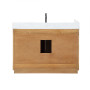 Altair Gavino 42" Single Bathroom Vanity with Grain White Engineered Stone Countertop Altair Gavino 42" Single Bathroom Vanity with Grain White Engineered Stone Countertop