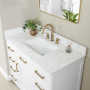 Altair Gavino 42" Single Bathroom Vanity with Grain White Engineered Stone Countertop Altair Gavino 42" Single Bathroom Vanity with Grain White Engineered Stone Countertop