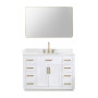 Altair Gavino 48" Single Bathroom Vanity with Grain White Composite Stone Countertop Altair Gavino 48" Single Bathroom Vanity with Grain White Composite Stone Countertop