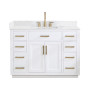 Altair Gavino 48" Single Bathroom Vanity with Grain White Composite Stone Countertop Altair Gavino 48" Single Bathroom Vanity with Grain White Composite Stone Countertop