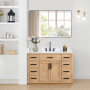 Altair Gavino 48" Single Bathroom Vanity with Grain White Composite Stone Countertop Altair Gavino 48" Single Bathroom Vanity with Grain White Composite Stone Countertop