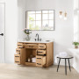 Altair Gavino 48" Single Bathroom Vanity with Grain White Composite Stone Countertop Altair Gavino 48" Single Bathroom Vanity with Grain White Composite Stone Countertop