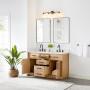 Altair Gavino 54" Double Bathroom Vanity with Grain White Engineered Stone Countertop Altair Gavino 54" Double Bathroom Vanity with Grain White Engineered Stone Countertop