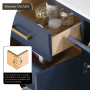 Altair Gavino 54" Double Bathroom Vanity with Grain White Engineered Stone Countertop Altair Gavino 54" Double Bathroom Vanity with Grain White Engineered Stone Countertop