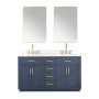 Altair Gavino 60" Double Bathroom Vanity with Grain White Composite Stone Countertop Altair Gavino 60" Double Bathroom Vanity with Grain White Composite Stone Countertop