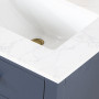 Altair Gavino 60" Double Bathroom Vanity with Grain White Composite Stone Countertop Altair Gavino 60" Double Bathroom Vanity with Grain White Composite Stone Countertop