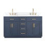 Altair Gavino 60" Double Bathroom Vanity with Grain White Composite Stone Countertop Altair Gavino 60" Double Bathroom Vanity with Grain White Composite Stone Countertop