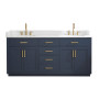 Altair Gavino 72" Double Bathroom Vanity with Grain White Composite Stone Countertop Altair Gavino 72" Double Bathroom Vanity with Grain White Composite Stone Countertop