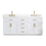Altair Gavino 72" Double Bathroom Vanity with Grain White Composite Stone Countertop Altair Gavino 72" Double Bathroom Vanity with Grain White Composite Stone Countertop