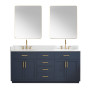 Altair Gavino 72" Double Bathroom Vanity with Grain White Composite Stone Countertop Altair Gavino 72" Double Bathroom Vanity with Grain White Composite Stone Countertop