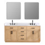 Altair Gavino 72" Double Bathroom Vanity with Grain White Composite Stone Countertop Altair Gavino 72" Double Bathroom Vanity with Grain White Composite Stone Countertop