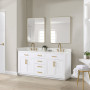 Altair Gavino 72" Double Bathroom Vanity with Grain White Composite Stone Countertop Altair Gavino 72" Double Bathroom Vanity with Grain White Composite Stone Countertop