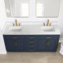 Altair Gavino 72" Double Bathroom Vanity with Grain White Composite Stone Countertop Altair Gavino 72" Double Bathroom Vanity with Grain White Composite Stone Countertop