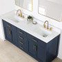 Altair Gavino 72" Double Bathroom Vanity with Grain White Composite Stone Countertop Altair Gavino 72" Double Bathroom Vanity with Grain White Composite Stone Countertop