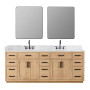 Altair Gavino 84" Double Bathroom Vanity with Grain White Engineered Stone Countertop Altair Gavino 84" Double Bathroom Vanity with Grain White Engineered Stone Countertop