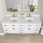 Altair Gavino 84" Double Bathroom Vanity with Grain White Engineered Stone Countertop Altair Gavino 84" Double Bathroom Vanity with Grain White Engineered Stone Countertop