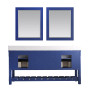 Altair Georgia 72" Double Bathroom Vanity Set with White Farmhouse Basins Altair Georgia 72" Double Bathroom Vanity Set with White Farmhouse Basins