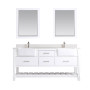 Altair Georgia 72" Double Bathroom Vanity Set with White Farmhouse Basins Altair Georgia 72" Double Bathroom Vanity Set with White Farmhouse Basins