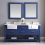 Altair Georgia 72" Double Bathroom Vanity Set with White Farmhouse Basins Altair Georgia 72" Double Bathroom Vanity Set with White Farmhouse Basins