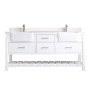 Altair Georgia 72" Double Bathroom Vanity Set with White Farmhouse Basins Altair Georgia 72" Double Bathroom Vanity Set with White Farmhouse Basins