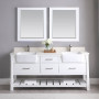 Altair Georgia 72" Double Bathroom Vanity Set with White Farmhouse Basins Altair Georgia 72" Double Bathroom Vanity Set with White Farmhouse Basins
