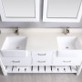Altair Georgia 72" Double Bathroom Vanity Set with White Farmhouse Basins Altair Georgia 72" Double Bathroom Vanity Set with White Farmhouse Basins