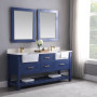 Altair Georgia 72" Double Bathroom Vanity Set with White Farmhouse Basins Altair Georgia 72" Double Bathroom Vanity Set with White Farmhouse Basins