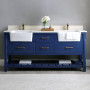 Altair Georgia 72" Double Bathroom Vanity Set with White Farmhouse Basins Altair Georgia 72" Double Bathroom Vanity Set with White Farmhouse Basins