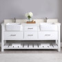 Altair Georgia 72" Double Bathroom Vanity Set with White Farmhouse Basins Altair Georgia 72" Double Bathroom Vanity Set with White Farmhouse Basins