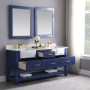 Altair Georgia 72" Double Bathroom Vanity Set with White Farmhouse Basins Altair Georgia 72" Double Bathroom Vanity Set with White Farmhouse Basins