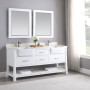 Altair Georgia 72" Double Bathroom Vanity Set with White Farmhouse Basins Altair Georgia 72" Double Bathroom Vanity Set with White Farmhouse Basins