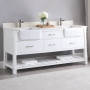 Altair Georgia 72" Double Bathroom Vanity Set with White Farmhouse Basins Altair Georgia 72" Double Bathroom Vanity Set with White Farmhouse Basins