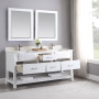 Altair Georgia 72" Double Bathroom Vanity Set with White Farmhouse Basins Altair Georgia 72" Double Bathroom Vanity Set with White Farmhouse Basins