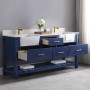 Altair Georgia 72" Double Bathroom Vanity Set with White Farmhouse Basins Altair Georgia 72" Double Bathroom Vanity Set with White Farmhouse Basins