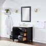 Altair Hadiya 42" Single Bathroom Vanity Set with Aosta White Composite Stone Countertop