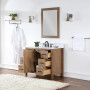 Altair Hadiya 42" Single Bathroom Vanity Set with Aosta White Composite Stone Countertop