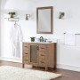 Altair Hadiya 42" Single Bathroom Vanity Set with Aosta White Composite Stone Countertop