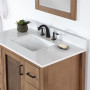 Altair Hadiya 42" Single Bathroom Vanity Set with Aosta White Composite Stone Countertop