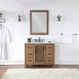 Altair Hadiya 42" Single Bathroom Vanity Set with Aosta White Composite Stone Countertop
