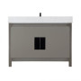 Altair Hadiya 48" Single Bathroom Vanity Set with Aosta White Composite Stone Countertop