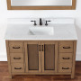 Altair Hadiya 48" Single Bathroom Vanity Set with Aosta White Composite Stone Countertop