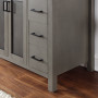 Altair Hadiya 48" Single Bathroom Vanity Set with Aosta White Composite Stone Countertop