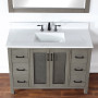 Altair Hadiya 48" Single Bathroom Vanity Set with Aosta White Composite Stone Countertop