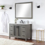 Altair Hadiya 48" Single Bathroom Vanity Set with Aosta White Composite Stone Countertop
